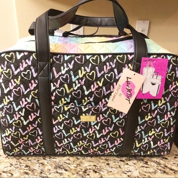 Betsey Johnson Handbags - Betsey Johnson weekender rainbow bag NWT